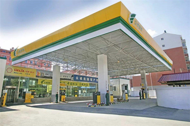 梧州加气站钢结构网架案例7